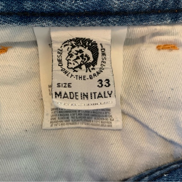 Diesel Vintage Jeans Bootcut Distressed Y2K 33 x 31 Button Fly 2000s Denim Mens - Picture 4 of 16